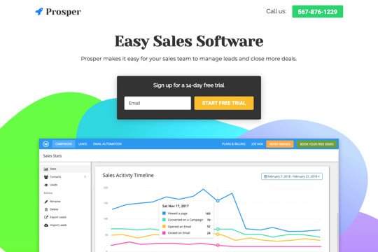 Sign up for a Free Trial booking page